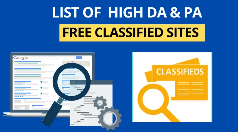 Classified Submission Sites List in India 